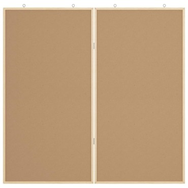 vidaXL Πίνακας Ενημερώσεων 100 x 100 x 1,4 εκ. Μασίφ ξύλο πεύκου Λευκό