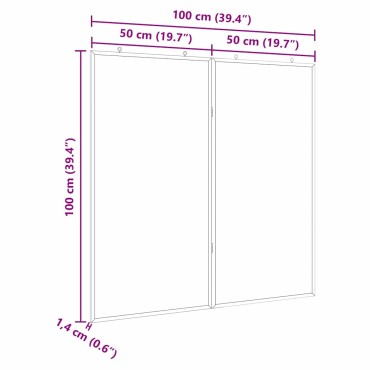 vidaXL Πίνακας Ενημερώσεων 100 x 100 x 1,4 εκ. Μασίφ ξύλο πεύκου Λευκό