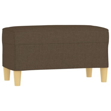 vidaXL Πάγκος Καφέ 70x35x41cm Υφασμάτινος 1 τεμ.