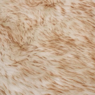 vidaXL Χαλί Καφέ Μελανζέ 60x90cm από Συνθετική Προβιά