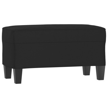 vidaXL Πάγκος Μαύρο 70x35x41cm από Ύφασμα Μικροϊνών 1 τεμ.