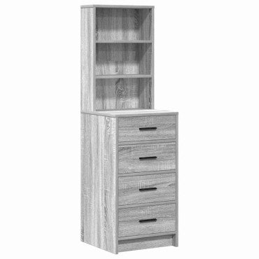 vidaXL Τραπέζι περιποίησης 3 τεμ. Γκρι 40x41x135cm