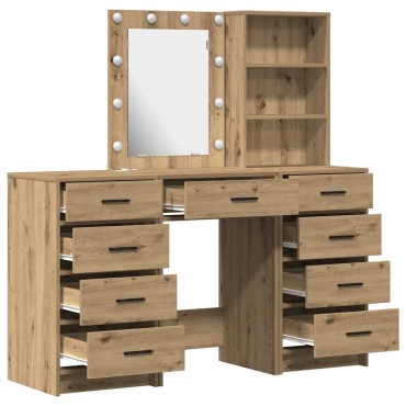 vidaXL Τραπέζι περιποίησης 3 τεμ. Καφέ 40x41x135cm