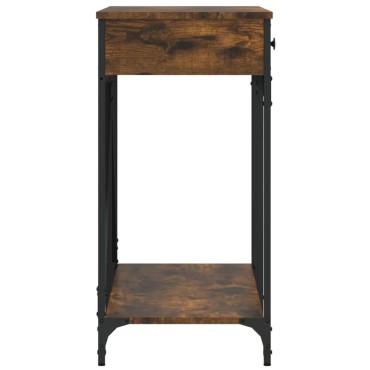 vidaXL Τραπέζι Κονσόλα Καπνιστή Δρυς 100x39x78,5cm Επεξεργασμένο Ξύλο 1 τεμ.