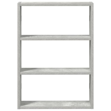 vidaXL Ράφι τοίχου από σκυρόδεμα γκρι 43x9x60cm Κατασκευασμένο ξύλο 1 τεμ.