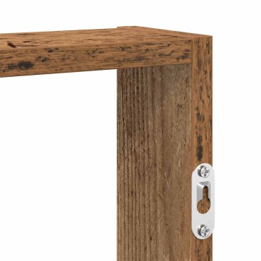 vidaXL Ράφι τοίχου Παλιό ξύλο 43x9x60cm Κατασκευασμένο ξύλο 1 τεμ.