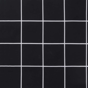 vidaXL Μαξιλάρια Παλέτας 2 τεμ. Μαύρο Καρό Υφασμάτινα