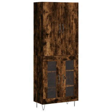 vidaXL Ντουλάπι Καπνιστή Δρυς 69,5x34x180cm από Επεξεργασμένο Ξύλο 1 τεμ.