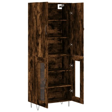 vidaXL Ντουλάπι Καπνιστή Δρυς 69,5x34x180cm από Επεξεργασμένο Ξύλο 1 τεμ.