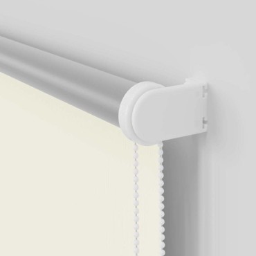 vidaXL Ρολέρ Μπλακάουτ Υπόλευκη 145x150 εκ. Πλάτος υφάσματος 141,6 εκ.