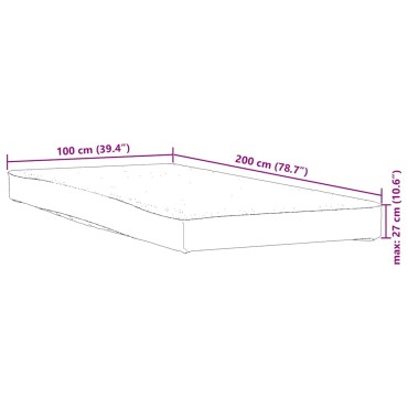 vidaXL Προστατευτικό στρώματος Λευκό 100x200 εκ. Αδιάβροχο