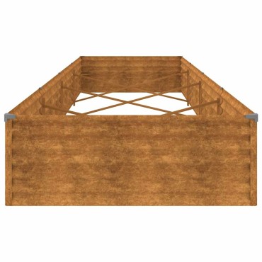 vidaXL Ζαρντινιέρα 387 x 100 x 36 εκ. από Ατσάλι Σκληρυθέν στον Αέρα