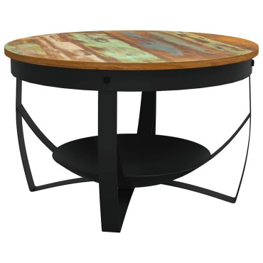 vidaXL Τραπεζάκι Σαλονιού 68x43cm από Μασίφ Ανακυκλωμένο Ξύλο 1 τεμ.