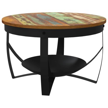 vidaXL Τραπεζάκι Σαλονιού 68x43cm από Μασίφ Ανακυκλωμένο Ξύλο 1 τεμ.