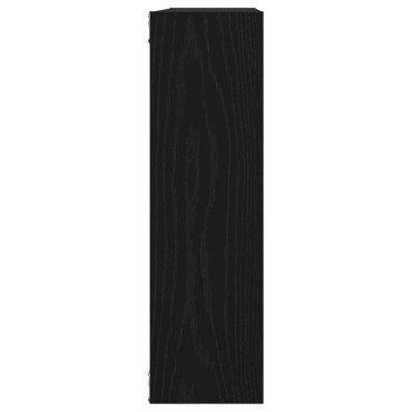 vidaXL Ράφι Τοίχου Μαύρη Δρυς 75x16x55cm από Τεχνητό Ξύλο 1 τεμ.