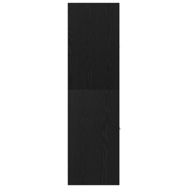 vidaXL Ντουλάπι Φαρμακείου Μαύρο Δρυς 30x41x144,5cm από Τεχνητό Ξύλο 1 τεμ.