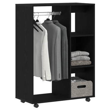 vidaXL Ντουλάπα Μαύρη Δρυς 80x40x110cm από Τεχνητό Ξύλο 1 τεμ.