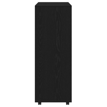 vidaXL Ντουλάπα Μαύρη Δρυς 80x40x110cm από Τεχνητό Ξύλο 1 τεμ.