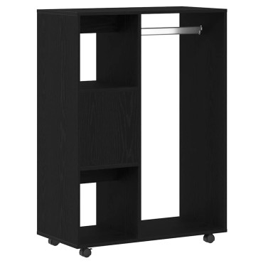 vidaXL Ντουλάπα Μαύρη Δρυς 80x40x110cm από Τεχνητό Ξύλο 1 τεμ.