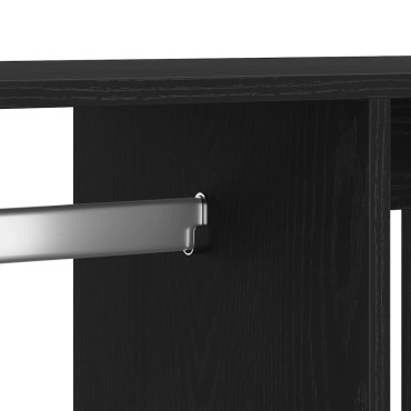 vidaXL Ντουλάπα Μαύρη Δρυς 80x40x110cm από Τεχνητό Ξύλο 1 τεμ.
