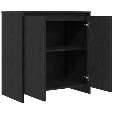 vidaXL Μπουφές Μαύρης Δρυός 70x41x75cm από Τεχνητό Ξύλο 1 τεμ.