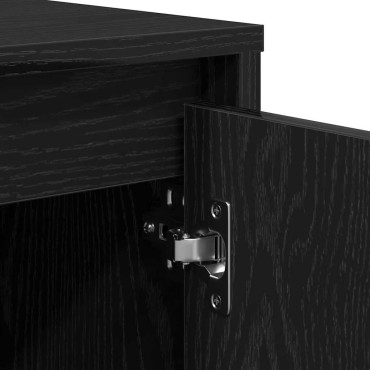 vidaXL Μπουφές Μαύρης Δρυός 70x41x75cm από Τεχνητό Ξύλο 1 τεμ.