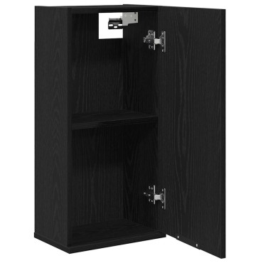 vidaXL Ντουλάπι Τοίχου Μαύρο Δρυς 32x20x67cm από Τεχνητό Ξύλο 1 τεμ.