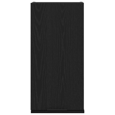vidaXL Ντουλάπι Τοίχου Μαύρο Δρυς 32x20x67cm από Τεχνητό Ξύλο 1 τεμ.