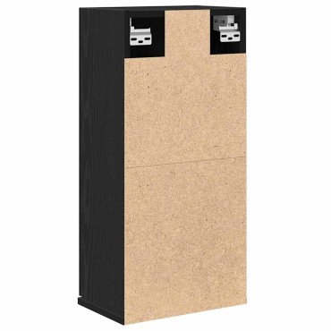 vidaXL Ντουλάπι Τοίχου Μαύρο Δρυς 32x20x67cm από Τεχνητό Ξύλο 1 τεμ.