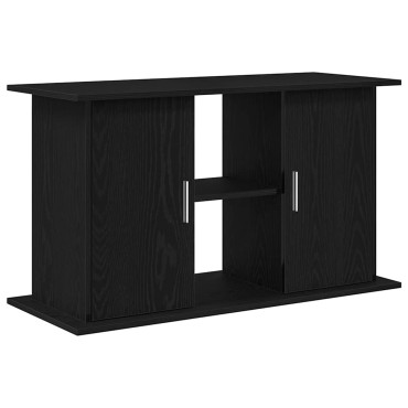 vidaXL Βάση Ενυδρείου Μαύρη Δρυς 101x41x58 εκ. από Τεχνητό Ξύλο