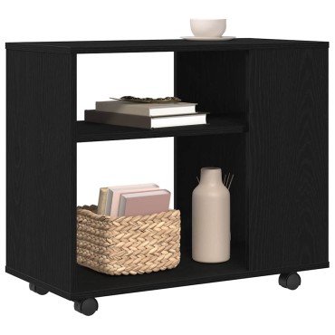 vidaXL Βοηθητικό Τραπεζάκι Μαύρο Δρυς 70x35x60cm από Τεχνητό Ξύλο 1 τεμ.