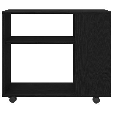 vidaXL Βοηθητικό Τραπεζάκι Μαύρο Δρυς 70x35x60cm από Τεχνητό Ξύλο 1 τεμ.