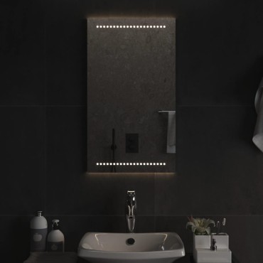vidaXL Καθρέφτης Μπάνιου με LED 40x70 εκ.