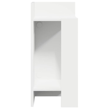 vidaXL Τραπεζάκι με ράφι λευκό 25,5x27x60cm 1 τεμ.