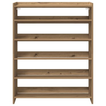 Ράφι παπουτσιών vidaXL Artisan Oak 80x25x100cm Κατασκευασμένο ξύλο