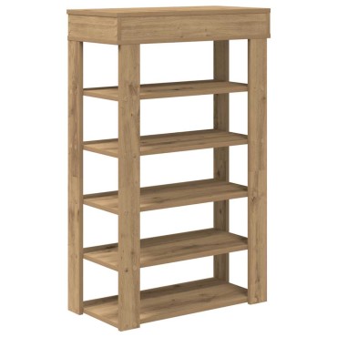 Ράφι παπουτσιών vidaXL Artisan Oak 60x30x98cm Κατασκευασμένο ξύλο