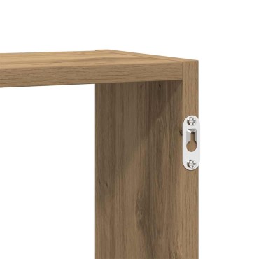 vidaXL Ράφι τοίχου με κύβους 5 διαμερισμάτων Engineered Wood 184x18x44 cm 1 τεμ.