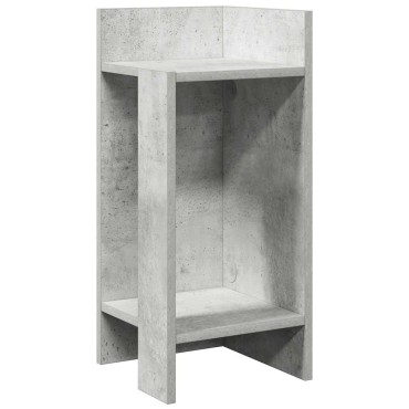 vidaXL Τραπεζάκι με ράφι Γκρι Σκυροδέματος 25,5x27x60cm 1 τεμ.