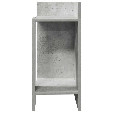 vidaXL Τραπεζάκι με ράφι Γκρι Σκυροδέματος 25,5x27x60cm 1 τεμ.