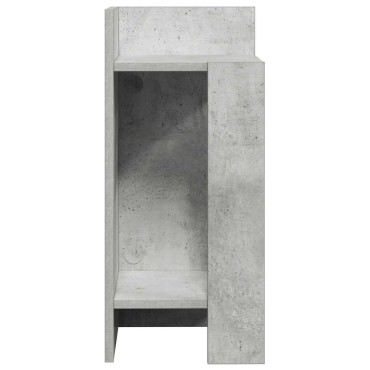 vidaXL Τραπεζάκι με ράφι Γκρι Σκυροδέματος 25,5x27x60cm 1 τεμ.