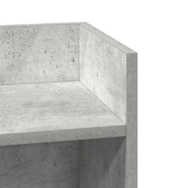 vidaXL Τραπεζάκι με ράφι Γκρι Σκυροδέματος 25,5x27x60cm 1 τεμ.