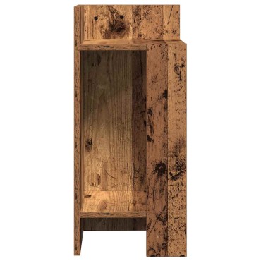 vidaXL Τραπεζάκι με ράφι Όψη Παλαιού Ξύλου 25,5x27x60cm 1 τεμ.