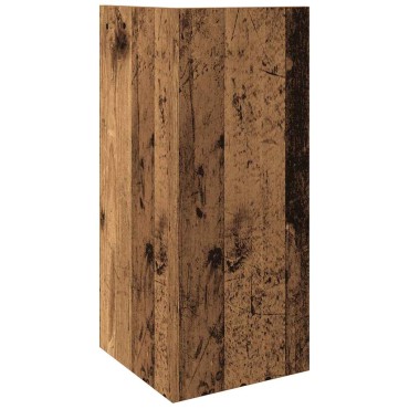 vidaXL Τραπεζάκι με ράφι Όψη Παλαιού Ξύλου 25,5x27x60cm 1 τεμ.