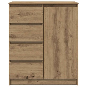 vidaXL Συρταριέρα με Συρτάρια Τεχνίτης Δρυς 71x35x84cm Επεξ. Ξύλο 1 τεμ.