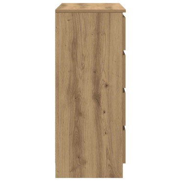 vidaXL Συρταριέρα με Συρτάρια Τεχνίτης Δρυς 71x35x84cm Επεξ. Ξύλο 1 τεμ.
