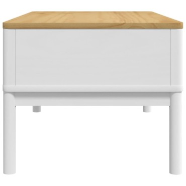 vidaXL Τραπεζάκι Σαλονιού FLORO Λευκό 99x55,5x45cm Μασίφ Πεύκο 1 τεμ.