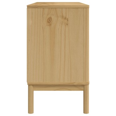 vidaXL Ντουλάπι FLORO Καφέ 114x43x74cm από Μασίφ Ξύλο Πεύκου 1 τεμ.