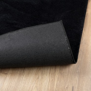 vidaXL Χαλί OVIEDO με Κοντό Πέλος Μαύρο 240x240cm