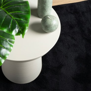 vidaXL Χαλί OVIEDO με Κοντό Πέλος Μαύρο 240x240cm