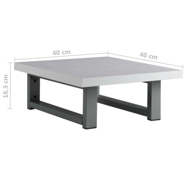 vidaXL Σετ Επίπλων Μπάνιου 2 τεμ. Λευκό Κεραμικό 60x40x16,3cm